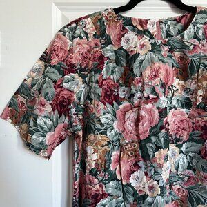 Homemade 80’s Vintage Floral Shift Dress - Women’s M/L
